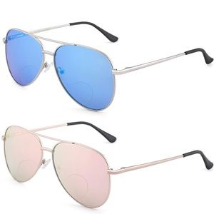 Bifocal aviator sunglasses.Men’s or Women’s reader sunglasses.Perfect for vaca!